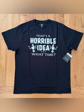 SOLD - Black Graphic Tee - "That's A Horrible Idea"